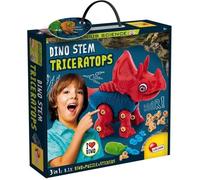 Lisciani - I M A Genius Science - Dinosaure A Assembler - Triceratops - Jeu De Construction - Puzzles Et Stickers Inclus - Jeu Educatif Et Scientifique - Pour Enfants Partir De 5 Ans