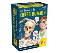 Lisciani - I'M A GENIUS - À la Découverte du Corps Humain pour Enfants dès 7 ans - Kit Expériences Scientifiques - Apprendre l'Anatomie en S'amusant - Jeu Educatif - Fabriqué En Italie