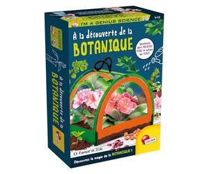 Lisciani - I'm a Genius - Kit de Jardinage et Botanique - Dès 7 Ans | À la Découverte de la Botanique - Cultivez dans une Serre Miniature - Plantes à Faire Pousser - Observation de la Croissance