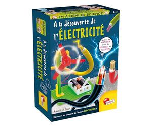 Lisciani - I'm a Genius - Kit Découverte de l'Électricité - Dès 8 Ans | Kit Expériences Scientifiques - Ventilateur à Construire Soi-Même - Briques de Montage et Câbles Fournis - Manuel Illustré