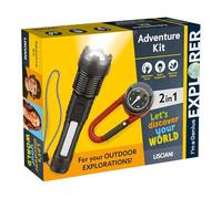 Lisciani - I'm a Genius - Kit Explorateur Lampe et Boussole - Dès 7 Ans | Kit Exploration Nature - Aventures Extérieur et Observation - Lampe LED et Boussole 2 en 1 - Repérage Facile sur le Terrain