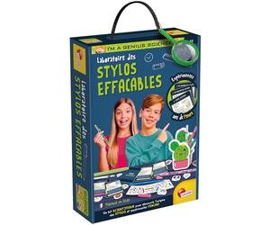 Lisciani - I'm a Genius - Laboratoire des Stylos Effaçables - Dès 7 Ans | Coffret Science Enfants - Activité Éducative Guidée - Chimie Amusante et Sûre - Encres à Faire Disparaître et Réapparaître