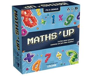 Lisciani - I'm A Genius Maths' Up - Jeu Éducatif Maths Enfant 6+ Ans - Jeu de Société Arithmétique et Calcul - Tables de Multiplication Quiz et Mini Jeux - Nombres Opérations Mesures Logique