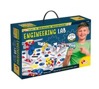 Lisciani - I'm a Genius Science - Laboratoire d'Ingénierie - Dès 7 Ans | Kit Scientifique et Éducatif - Machines à Construire Soi-Même - Expériences Guidées Pas à Pas - Comprend la Transmission