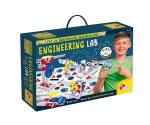 Lisciani - I'm a Genius Science - Laboratoire d'Ingénierie - Kit Scientifique et Educatif - Expériences - Machines à Construire - Pour Enfants de 7 à 12 ans