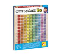 Lisciani - I'M A GENIUS - Table de Pythagore Magnétique en Bois - Pour Enfants dès 6 ans - Apprendre Tables de Multiplication en Autonomie - Apprentissage des Mathématiques, Logique en s'Amusant