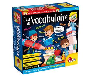 Lisciani - I'm a Genius Talent School - JEU DU VOCABULAIRE - En Français - Pour Enfants dès 5 ans - Développer son Vocabulaire:Synonymes, Contraires, Orthographe & Grammaire - 3 Niveaux Difficulté