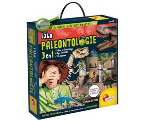 Lisciani - Je suis Un Génie des Sciences - Laboratoire de Paléontologie - Paquet Scientifique et Éducatif - Dinosaures - Squelettes - pour Enfants de 7 à 12 Ans - Version Néerlandaise