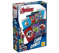 Lisciani - Jeu de Cartes Avengers - Jeu de Société - Cartes Géantes - Nombreux Jeux - A Jouer en Famille ou entre Amis - 2 Joueurs ou Plus - Pour Enfants à Partir de 7 ans