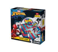 Lisciani - Jeu de l'Oie Spider-Man Super Game pour Enfants dès 4 Ans - Grand Plateau Marvel Officiel avec Cases Spéciales et Spinner - 4 Pions Personnage et 4 Supports Inclus - 2 à 4 Joueurs