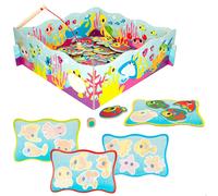 Lisciani – Jeu de pêche magnétique en bois 32 pièces multicolore pour enfants
