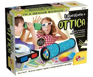 Lisciani Jeux- I'm a Genius Laboratoire d'Optique, Kit Kaléidoscope, Multicolore, 97333