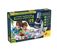 Lisciani Jeux- I'm a Genius Le Grand Laboratoire de la Recherche Scientifique, Outils pour Microscope, Réactifs Chimiques, Bouteilles en Plastique, Multicolore, 97579