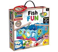Lisciani, Jouer Apprendre Montessori Bois - Pêche magnétique -85828 - Jeu éducatif préscolaire pour enfants à partir de 3 ans