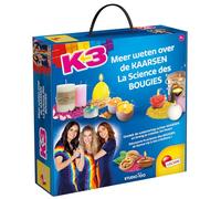 Lisciani - K3 - La Science des Bougies - Kit d'Expérimentation Créatif pour Enfants 7 Ans + - Fabrication de Bougies DIY avec Moules Et Mèches - Jouets Voix Éducatifs pour Filles