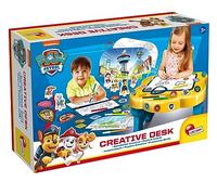 Lisciani - Pupitre créatif Paw Patrol - Dessin et coloriage, stickers - Jaune - 3+