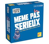 Lisciani - Ludoteca Même Pas Sérieux - Jeu de Société de Mèmes pour Adultes & Enfants dès 10 Ans - Jeu d’Ambiance Drôle & Humour - 112 Images Hilarantes - Cartes Images Memes - 3 Joueurs