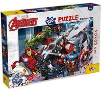 Lisciani - Marvel Avengers - Puzzle à Colorier 108 Pièces - Dès 6 Ans | Casse-Tête Double Face - Super-Héros à Reconstituer puis à Décorer - Concentration et Sens du Détail - Grands Éléments Épais