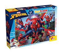 Liscianigiochi - Marvel Puzzle DF, 99740 - Puzzle MAXIFLOOR Double Face 24 Pièces - Spiderman - 70x50 cm - Favorise la Motricité Fine, la Créativité et l’Imagination - Scènes avec Votre Super-Héros Préféré - Dès 4 Ans.