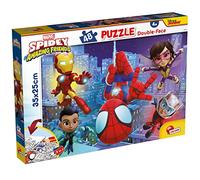 Lisciani Puzzle MARVEL SPIDEY 48 pièces double face 35×25 cm – Verso à colorier – Dès 3 ans