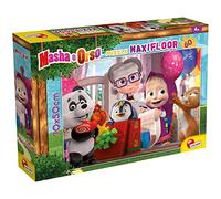 Lisciani - Masha et Michka - Puzzle Réversible à Colorier - Dès 3 Ans | Verso à Colorier, Usage Prolongé - Pièces Épaisses et Résistantes - Activité Créative - Concentration et Observation