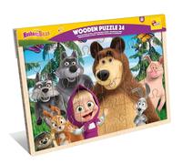 Lisciani Masha Puzzle En Bois 24 Pièces