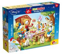 Lisciani Puzzle Maxi Disney Mickey Mouse 48199 - 35 pièces 2 en 1 recto/verso à colorier dès 3 ans