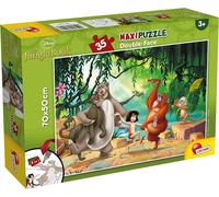 Lisciani Maxi Puzzle Pour Enfants Partir De 3 Ans 35 Pi Ces 2 En 1 Double Face Recto Verso Avec Le Dos Colorier - Disney Le Livre De La Jungle 74143