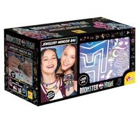 Lisciani - MONSTER HIGH - TROUSSE A BIJOUX pour Enfants dès 5 ans - Kit Création de Bijoux avec sa Trousse Scintillante de Rangement - Créez Colliers et Bracelets avec Perles et Accessoires Inclus