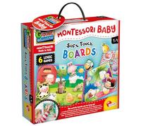 Lisciani - MONTESSORI BABY - Activités Montessori Pour Bébé dès 1 An - Des Tables d'Activités Éducatives avec Jeux d'Encastrement Amusant - A Accrocher - Développement Logique et Motricité Fine