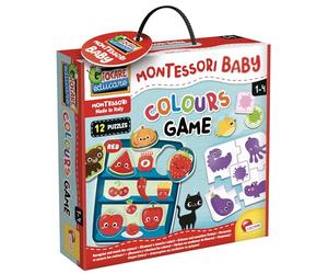 Lisciani - Montessori Baby - Colour Game - Jeu de Couleurs - Éducatif et Interactif - Favorise l'apprentissage des couleurs - Stimule la créativité - De 1 à 4 ans et Plus - Fabriqué En Italie