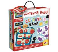 Lisciani - Montessori Baby Colour Game - Jeu des Couleurs - Dès 1 an | Éducatif et Interactif - Apprentissage des Couleurs et Patience - Créativité et Minutie - Pièces Auto-Correctives à Associer