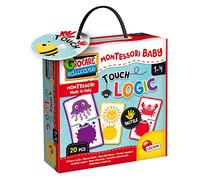 Lisciani - Montessori Baby Touch Logic - Jeu d'Associations - Dès 1 an | Jeu Éducatif 10 Associations - Duos à Relier - Pièces en Relief à Explorer - Concentration, Patience et Observation
