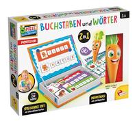 Lisciani - Montessori Lettres et Mots 2 en 1 - Jeu éducatif - Lettres et Formes magnétiques - Cartes éducatives - Stylo Parlant - Jouet préscolaire à partir de 3 Ans - Test Parental et Enseignant