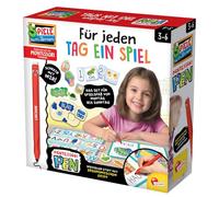 Lisciani Montessori Pen Jeu éducatif pour Enfants à partir de 3 à 6 Ans - Cartes d'apprentissage avec Stylo - Écrire des Mots, des Chiffres, des Couleurs et des émotions - Logique et vocabulaire