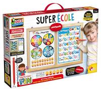 Lisciani - Montessori Pen Super École - Tableau Magnétique Maxi - Dès 3 Ans | Format Maxi Grand Support - Stylo Ergonomique Fourni - Apprentissage Ludique Progressif - Éléments Aimantés à Positionner