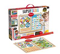 Lisciani - Montessori Pen : Super École - Tableau Magnétique Montessori pour Enfants dès 3 Ans - Format Maxi - Stylo Ergonomique - Apprentissage ludique - Encourage l'exploration -Fabriqué en Italie