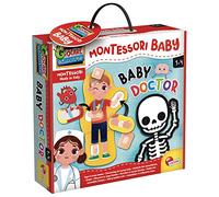 Lisciani - MONTESSORI - Puzzle Bébé Docteur - Puzzles sur le Corps Humain pour Enfants de 1 à 4 ans - Jeu Educatif - Apprentissage Ludique du Corps , Squelette et Organes - Fabriqué En Italie
