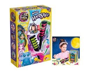 Lisciani - Moon Academy Moon Hairstyle - Coffret de Coiffure - Dès 7 Ans | Kit Coiffure Créatif avec Accessoires Cheveux - Invente ses Propres Styles - Jeu Manuel Bien Guidé - Concentration et Logique