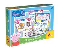 Lisciani - Peppa Pig École De Dessin - Coffret Créatif Enfant Dès 3 Ans - 4 Tableaux Effaçables - Manuel Pas À Pas - Jouet Éducatif George - Idée Cadeau Enfant - Activité Créative