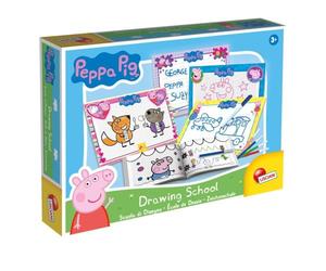 Lisciani - Peppa Pig École De Dessin - Coffret Créatif Enfant Dès 3 Ans - 4 Tableaux Effaçables - Manuel Pas À Pas - Jouet Éducatif George - Idée Cadeau Enfant - Activité Créative