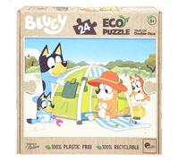 Lisciani - Bluey Licence Officielle - Puzzle Géant 24 Pièces - Dès 3 Ans | Puzzle Double Face Enfant - Scène à Reconstituer, Verso en Noir et Blanc à Colorier - Motricité Fine - Format 70 x 50 cm