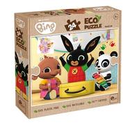 Lisciani - Puzzle Bing Music Time - Puzzle 24 Pièces Double Face pour Enfants dès 3 Ans - Verso À Colorier - Format 50x70 cm - Activité Manuelle Bing - 100% Recyclable - Idée Cadeau Anniversaire