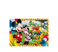 Lisciani - Puzzle Disney Mickey Mouse - Coffret de 4 Modèles - Dès 4 Ans | Dos à Colorier, Bonus Décoratif - Activité Créative Complète - Quatre Modèles Différents - 192 Pièces au Total en 35 x 25 cm