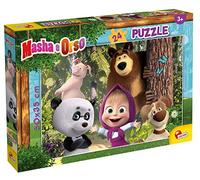 Lisciani - Puzzle Masha et Michka - 86078 - 24 Pièces - Jeu de Réflexion et de Patience - Jeu Educatif - 50 x 35 Cm - En Paysage - Pour Enfants A Partir de 3 ans