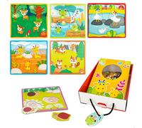 Lisciani Jeu éducatif Montessori Baby Box Play Family 92727 pour enfants dès 2 ans