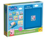 Lisciani - Puzzle PEPPA PIG - Boîte Éducative pour Enfants Dès 2 Ans - 8 Puzzles Évolutifs Emboîtables - Boîte Auto-Correctrice - Jeu de Coordination Œil-Main - Activité Sensorielle