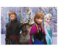 Lisciani - Puzzle Reine des Neiges - 108 Pièces Double Face - Dès 3 Ans | Jouet Éducatif Elsa - Verso en Noir et Blanc à Colorier, Double Activité - Loisir Créatif - 4 Feutres et Format 50 x 35 cm