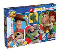 Lisciani - Puzzle Toy Story - 48 Pièces - pour Enfants dès 4 Ans - Puzzle Double Face à Colorier avec Illustration au Dos - Format 35 x 25 cm - Disney Toy Story - Activité Créative Enfant