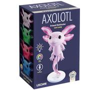 Lisciani - RAINY DAYS - Lampe LED Axolotl Multicolore Dès 12 Ans - Veilleuse RGB Intensité Réglable - Rechargeable USB Type C - Éclairage Sans Fil - Déco Chambre Ado - Favorise Autonomie